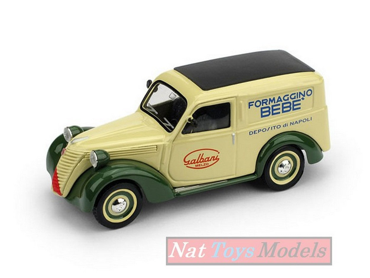 MODELE REDUIT COMPATIBLE AVEC FIAT 1100 VAN 1950 FORMATGINO BEBE GALBANI 1:43 BRUMM BM0554C