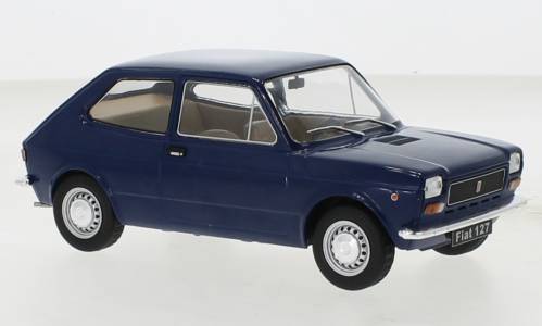SCALE MODEL COMPATIBLE WITH FIAT 127 DARK BLUE 1:24 WHITEBOX WB124148