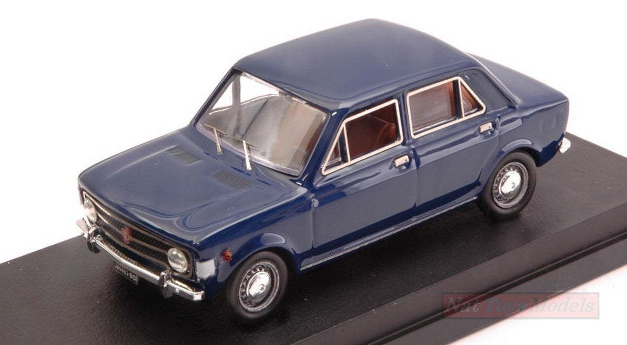 SCALE MODEL COMPATIBLE WITH FIAT 128 4 DOORS 1969 BLUE 1:43 RIO RI4283