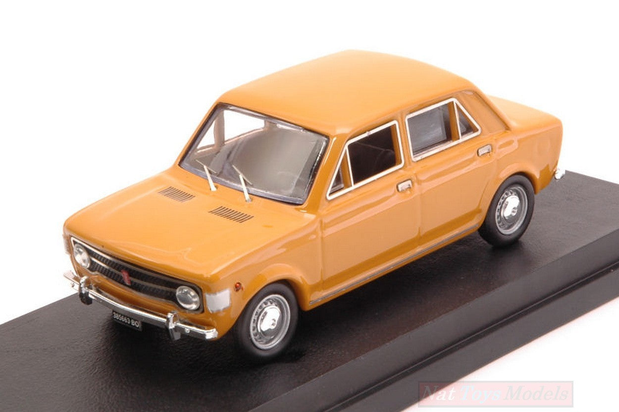 SCALE MODEL COMPATIBLE WITH FIAT 128 4 DOORS 1969 POSITANO YELLOW 1:43 RIO RI4539