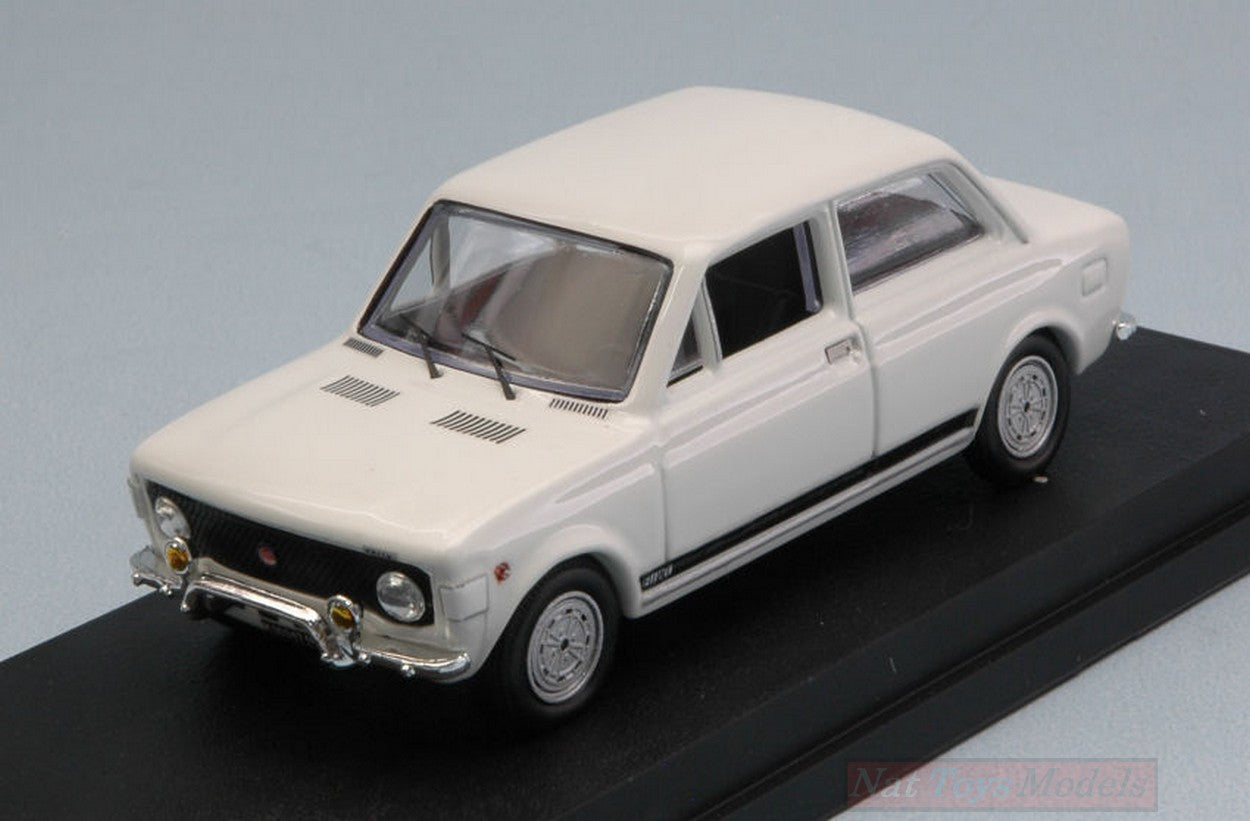 MODELLINO IN SCALA COMPATIBILE CON FIAT 128 RALLY 1971 BIANCO 1:43 RIO RI4540