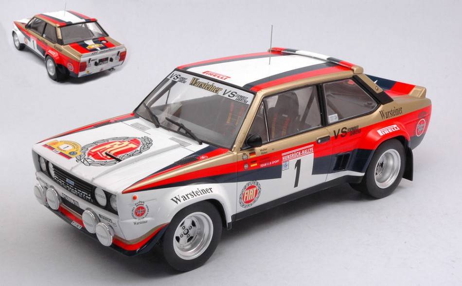 MODELLINO IN SCALA COMPATIBILE CON FIAT 131 ABARTH N.1 RALLY HUNSRUCK 1980ROHRL/GEISTDORFER 1:18 IXO MODEL 18RMC078.20