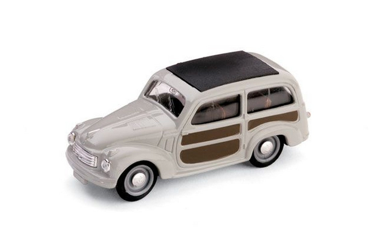 MODELLINO IN SCALA COMPATIBILE CON FIAT 500 C BELVEDERE CHIUSA 1951 GRIGIO 1:43 BRUMM BM0029-03