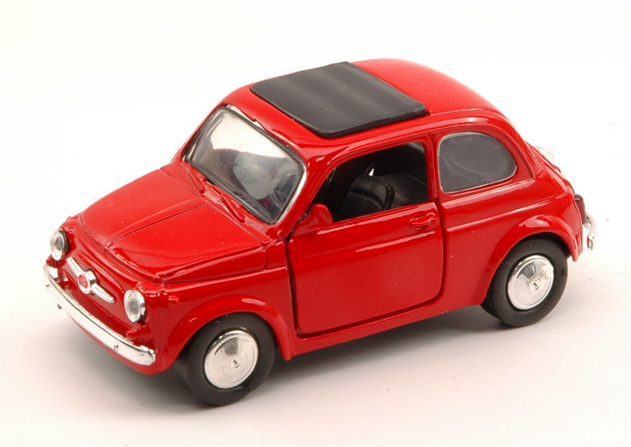MODELLINO IN SCALA COMPATIBILE CON FIAT 500 F 1965 RED 1:32 NEW RAY NY50713R