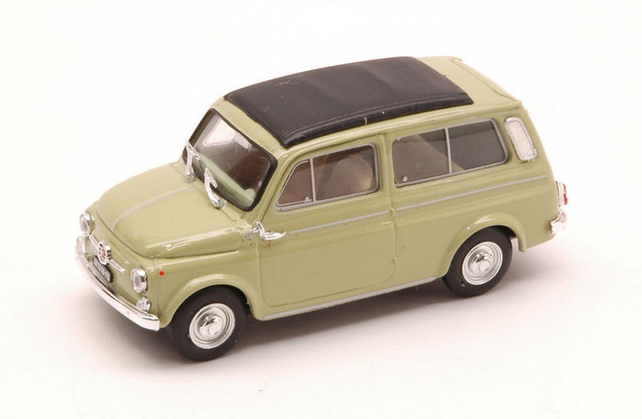 modellino IN SCALA COMPATIBILE CON FIAT 500 GIARDINIERA 1960 CHIUSA VERDE OASI 1:43 BRUMM BM0425-04