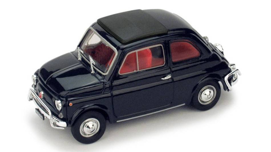 SCALE MODEL COMPATIBLE WITH FIAT 500 L 1968-72 CLOSED DARK BLUE 1:43 BRUMM BM0465-08