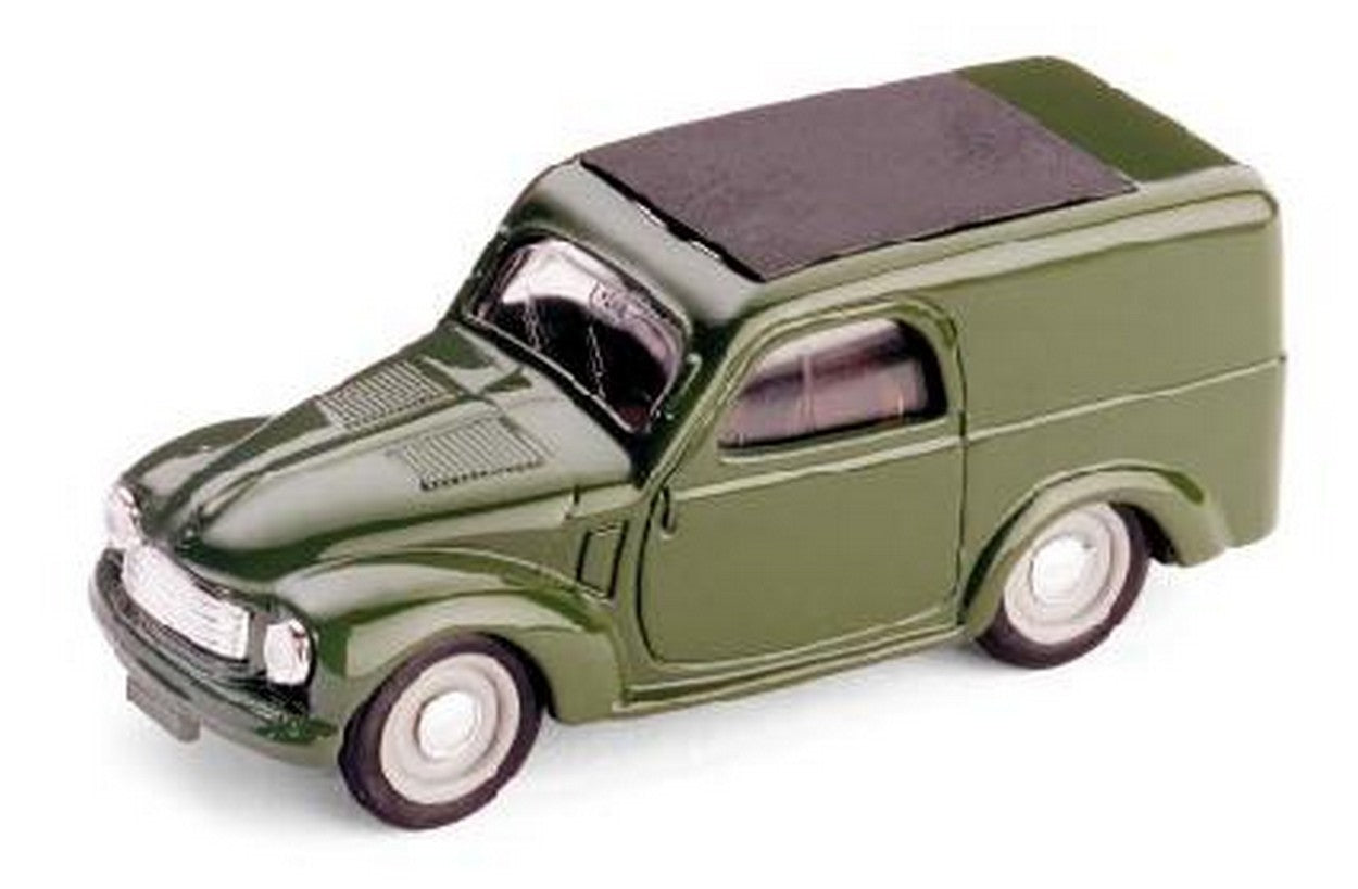 MODELLINO IN SCALA COMPATIBILE CON FIAT 500C FURGONCINO 1949 VERDE OLIVA 1:43 BRUMM BM0051