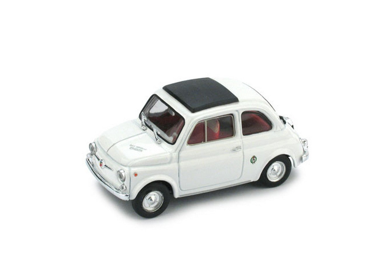 MODELLINO IN SCALA COMPATIBILE CON FIAT 595 SS 1965 BIANCO 1:43 BRUMM BM0461