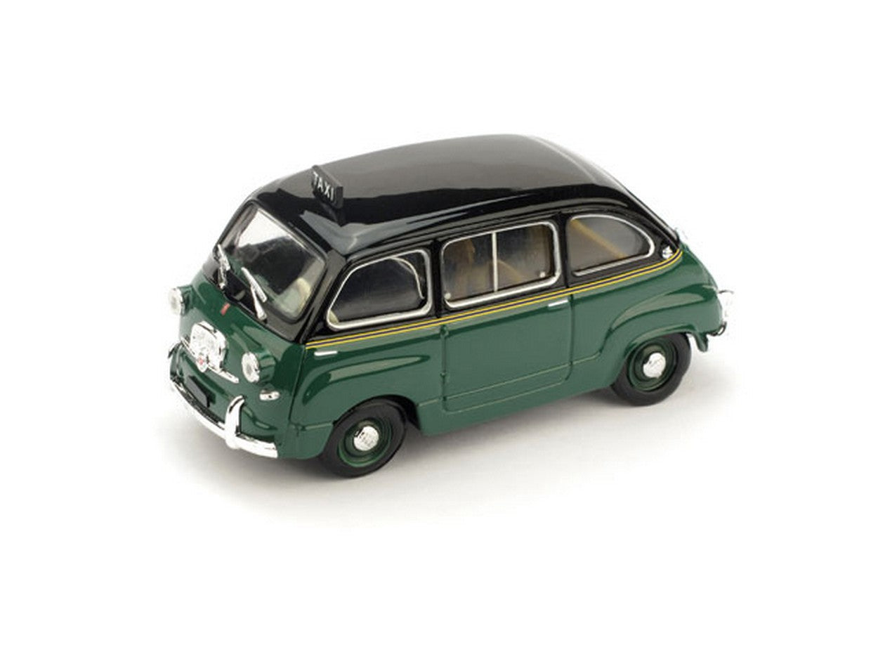 MODELLINO IN SCALA COMPATIBILE CON FIAT 600 MULTIPLA TAXI DI TORINO 1:43 BRUMM BM0251B