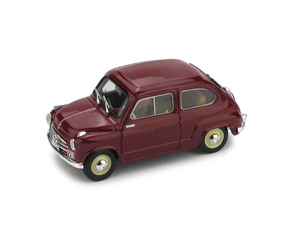 MODELE REDUIT COMPATIBLE AVEC FIAT 600 POLIZIA STRADALE 1955 1:43 BRUMM BM0452