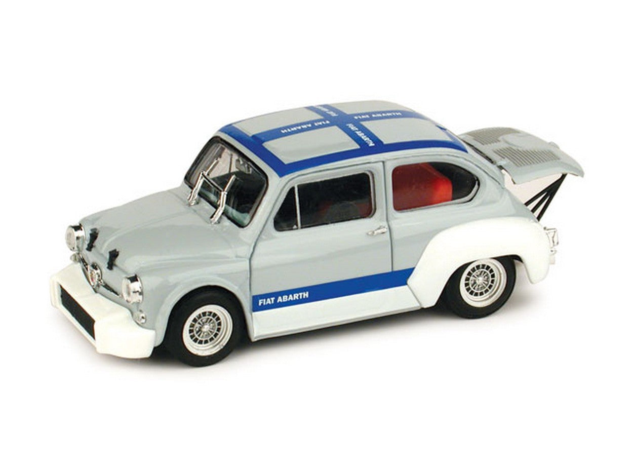 MODELLINO IN SCALA COMPATIBILE CON FIAT ABARTH 1000 1970 PRESENTAZIONE UFFICIALE GR.2/70 BLU 1:43 BRUMM BM0370-02
