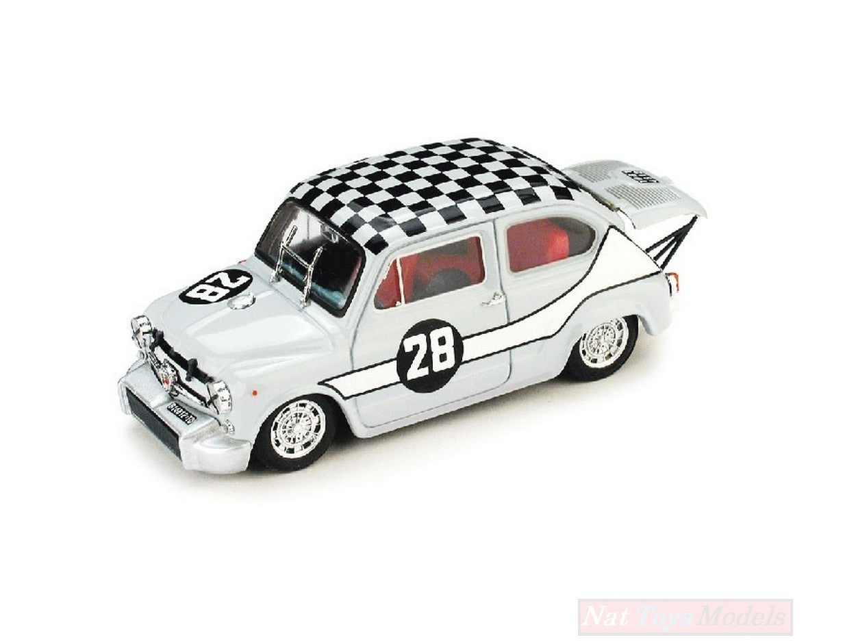 MODELLINO IN SCALA COMPATIBILE CON FIAT ABARTH 1000 N.28 2nd ZANDWOORT TROPHY GR.5 M.PASOTTI 1:43 BRUMM BM0418