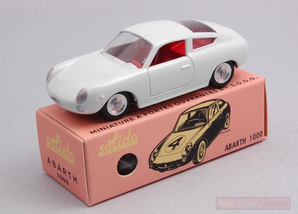MODELLINO IN SCALA COMPATIBILE CON FIAT ABARTH 1000 WHITE CLUB SOLIDO 1:43 SOLIDO SL1001241