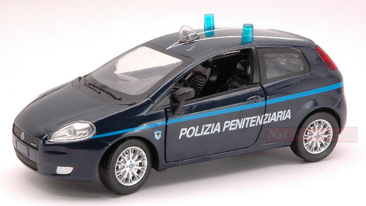SCALE MODEL COMPATIBLE WITH FIAT GRANDE PUNTO PENITENTIARY POLICE 1:24 NEW RAY NY71156