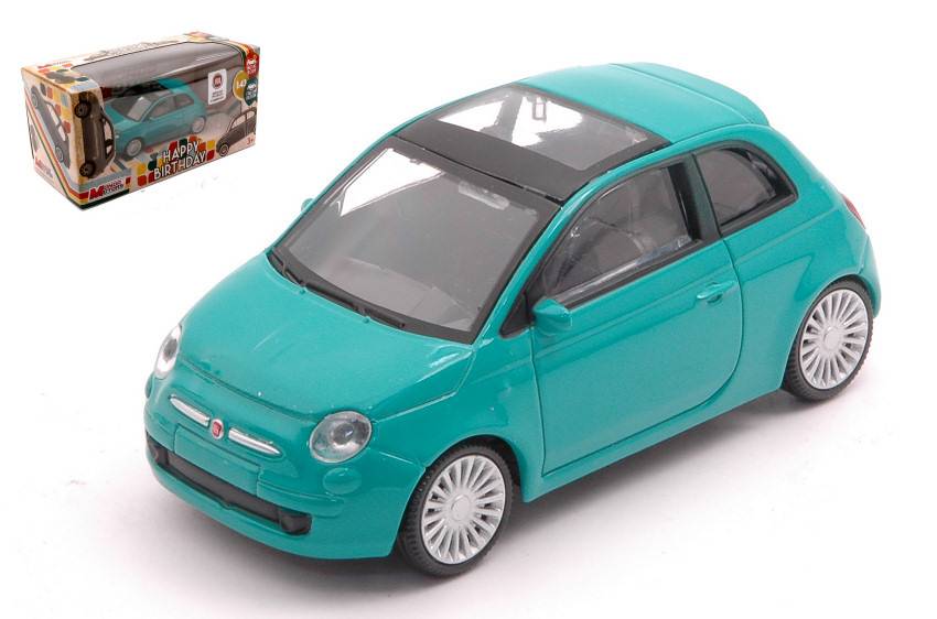 MODELLINO IN SCALA COMPATIBILE CON FIAT NUOVA 500 GREEN 1:43 MONDO MOTORS MM53211GR
