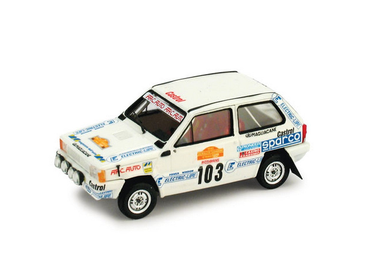 SCALE MODEL COMPATIBLE WITH FIAT PANDA GR.A N.103 RALLY SANREMO 1982 C.GALLIANO-G.BIONDI 1:43 BRUMM BMK004