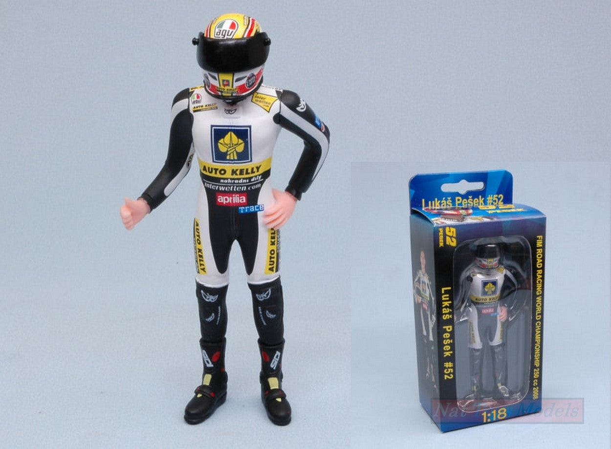 MODELLINO IN SCALA COMPATIBILE CON FIGURA LUKAS PESEK 1:18 ABREX ABF001