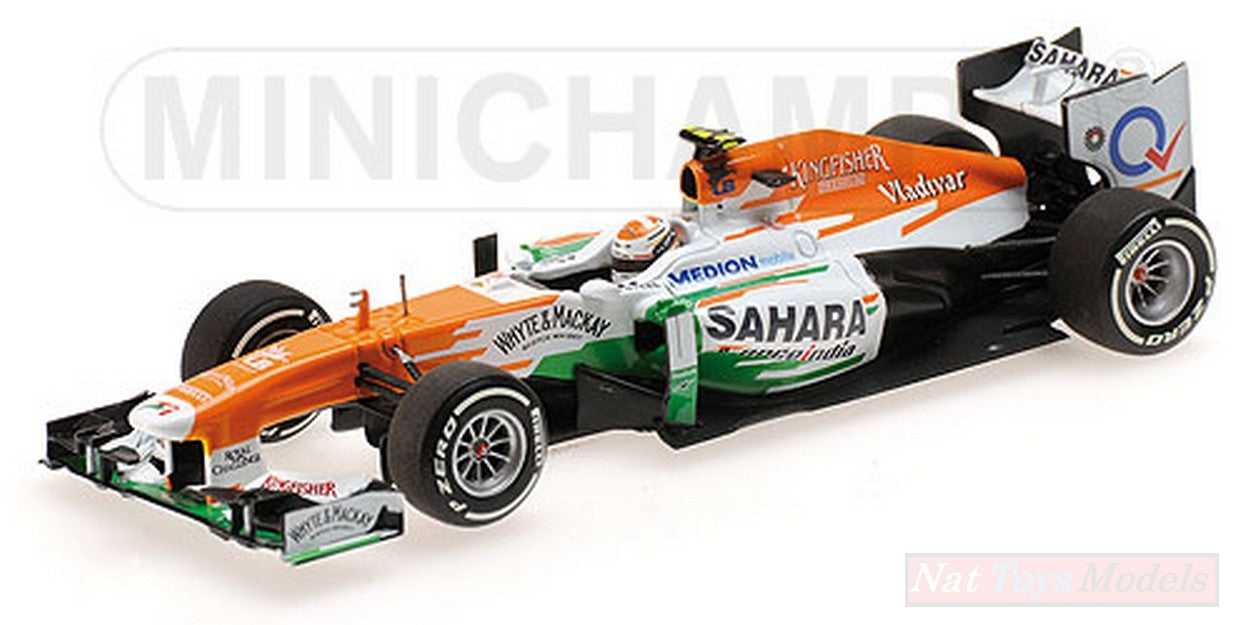 MODELLINO IN SCALA COMPATIBILE CON FORCE INDIA A.SUTIL 2013 1:43 MINICHAMPS PM410130015