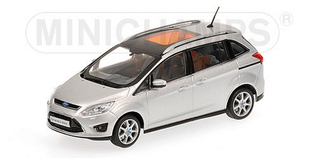 MODELLINO IN SCALA COMPATIBILE CON FORD C-MAX GRANDE 2010 SILVER 1:43 MINICHAMPS PM400089101