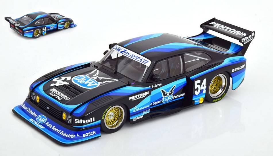 MODELE REDUIT COMPATIBLE AVEC FORD CAPRI TURBO GR.5 N.54 ZOLDER 1980 H.SOLDECK 1:18 MODELCARGROUP MCG18809