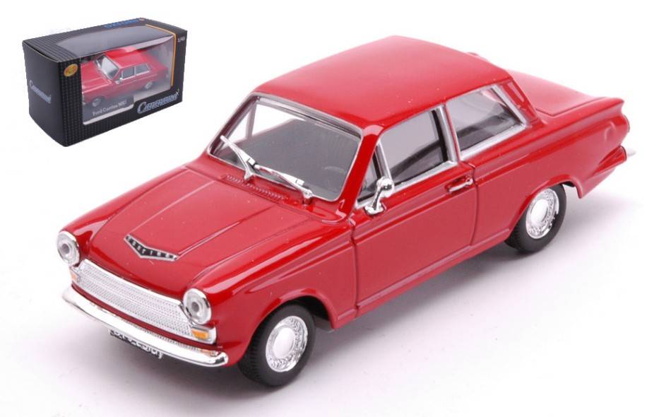 MODELLINO IN SCALA COMPATIBILE CON FORD CORTINA MKI RED 1:43 CARARAMA CA417060