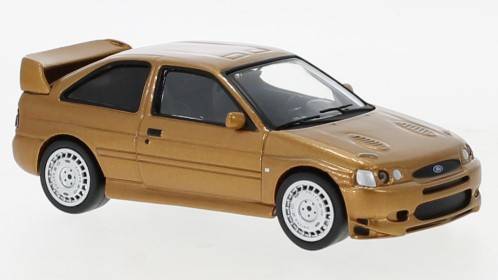 MODELLINO IN SCALA COMPATIBILE CON FORD ESCORT RS COSWORTH CUSTOM 1992 MET.BROWN 1:43 IXO MODEL CLC415N