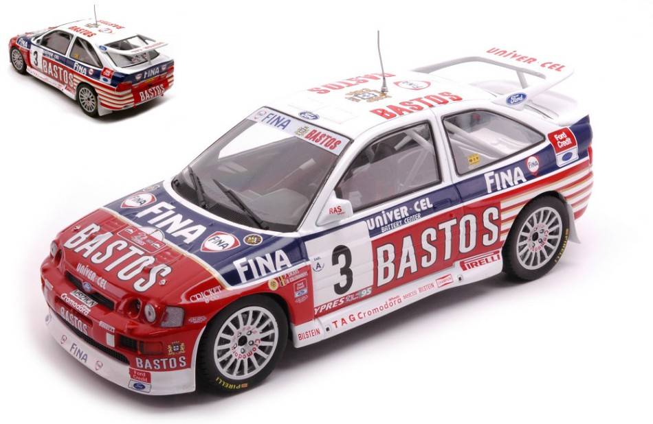 SCALE MODEL COMPATIBLE WITH FORD ESCORT RS COSWORTH N.3 24H YPRES 1995
SNIJERS/COLBUNDERS 1:24
IXO MODEL 24RAL017A