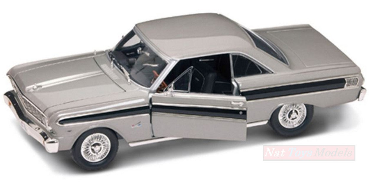 MODELLINO IN SCALA COMPATIBILE CON FORD FALCON 1964 SILVER 1:18 LUCKY DIE CAST LDC92708S