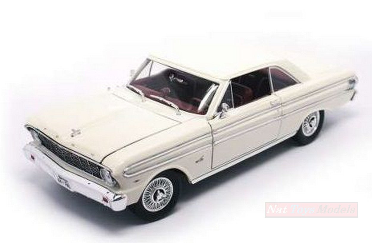 MODELLINO IN SCALA COMPATIBILE CON FORD FALCON 1964 WHITE-CREAM 1:18 LUCKY LDC92708W