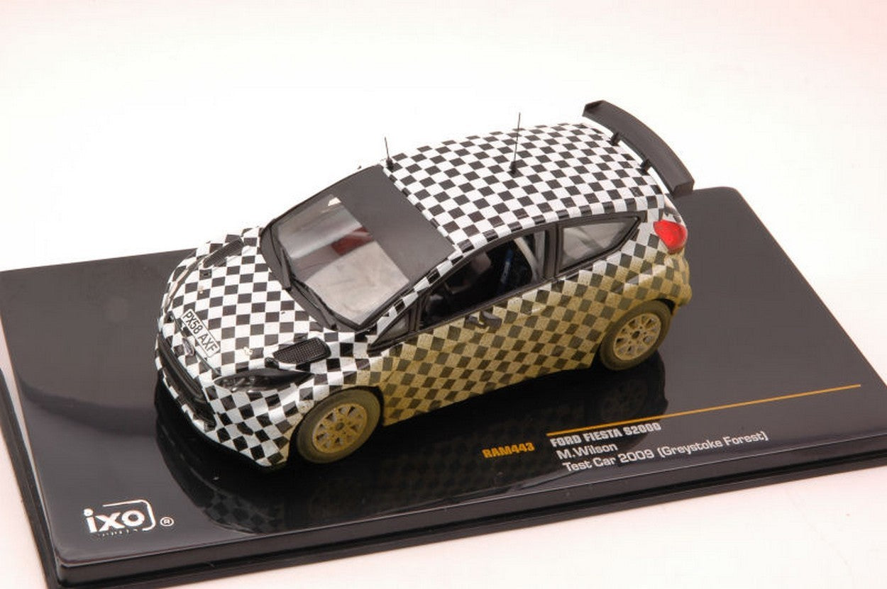 MODELLINO IN SCALA COMPATIBILE CON FORD FIESTA S2000 TEST CAR GREYSTOKE FOREST 2009 1:43 IXO MODEL RAM443