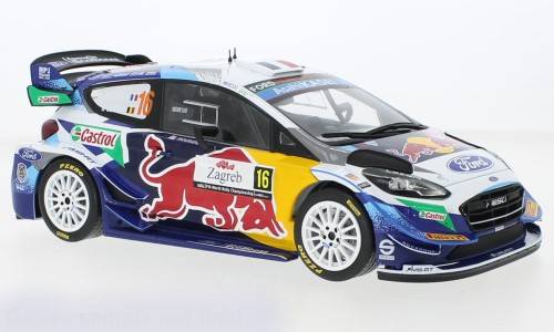MODELE REDUIT COMPATIBLE AVEC FORD FIESTA WRC N.16 RALLYE DE CROATIE 2021 FOURMAUX 1:18 IXO MODEL 18RMC116