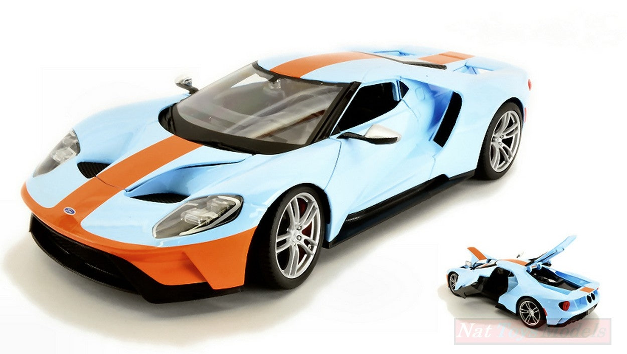 MODELLINO IN SCALA COMPATIBILE CON FORD GT 2017 GULF VERSION 1:18 MAISTO MI31384L