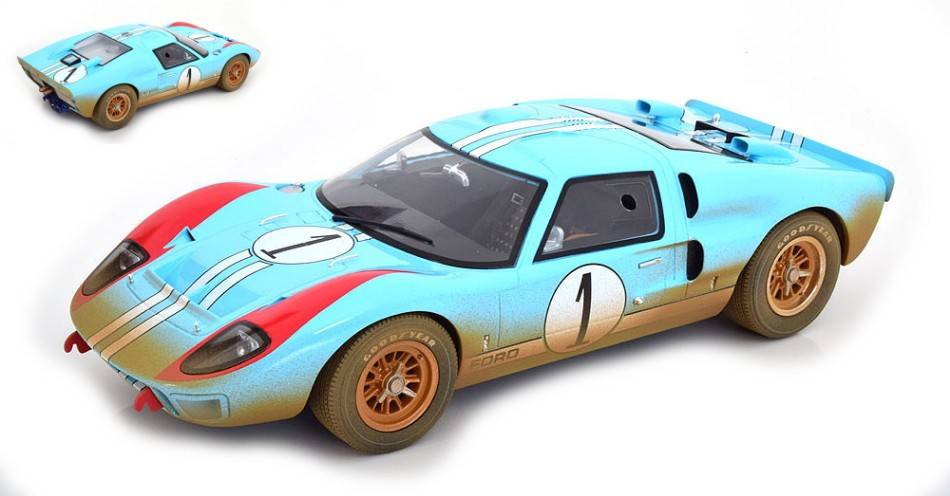 SCALE MODEL COMPATIBLE WITH FORD GT40 MK II N.1 24 H LE MANS 1966 MILES-HULME DIRTY VERSION 1:12 CMR REPLICARS CMR12036