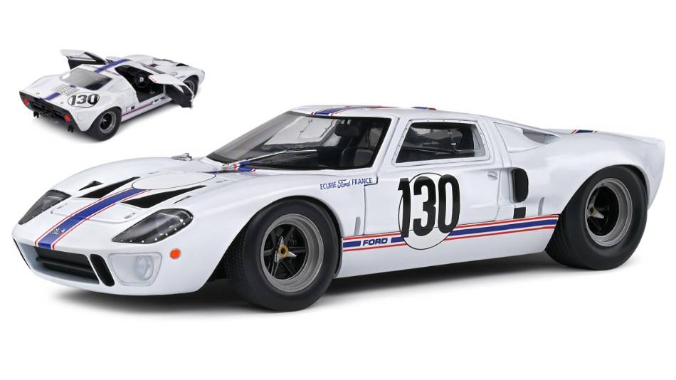SCALE MODEL COMPATIBLE WITH FORD GT40 MKI N.130 TARGA FLORIO 1967 H.GREDER-JMGIORGI 1:18 SOLID SL1803009