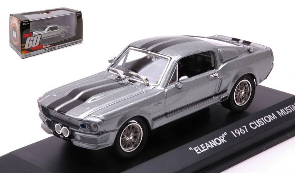 SCALE MODEL COMPATIBLE WITH FORD MUSTANG 1967 ELEANOR "GONE IN 60 SECONDS" 1:43 GREENLIGHT GREEN86411