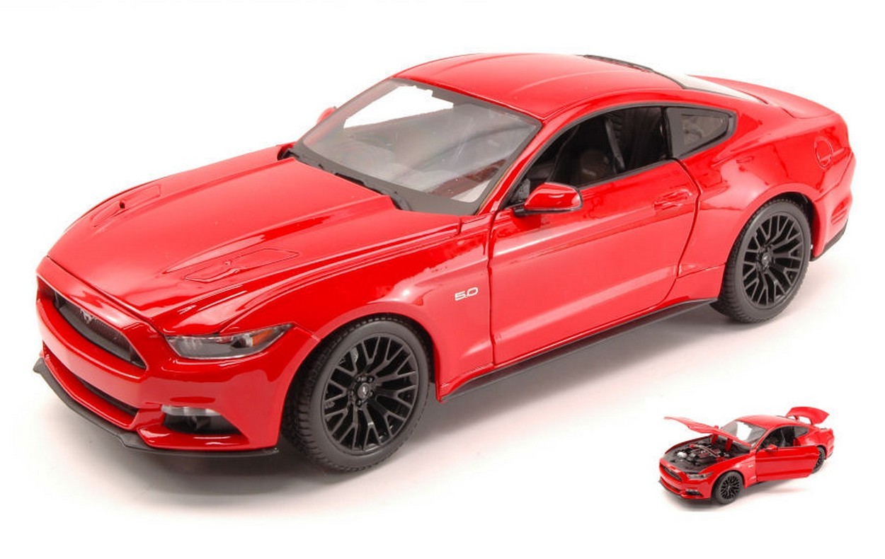 SCALE MODEL COMPATIBLE WITH FORD MUSTANG GT 2015 RED 1:18 MAISTO MI31197R