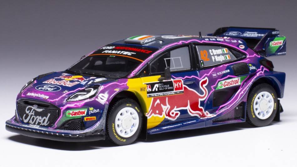MODELE REDUIT COMPATIBLE AVEC FORD PUMA RALLY1 N.42 WRC RALLY ACROPOLIS 2022 BREEN/NAGLE 1:43 IXO MODEL RAM899