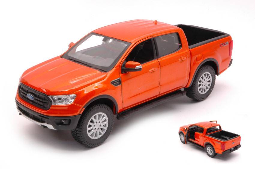 MODELLINO IN SCALA COMPATIBILE CON FORD RANGER 2019 ORANGE 1:24 MAISTO MI31521O