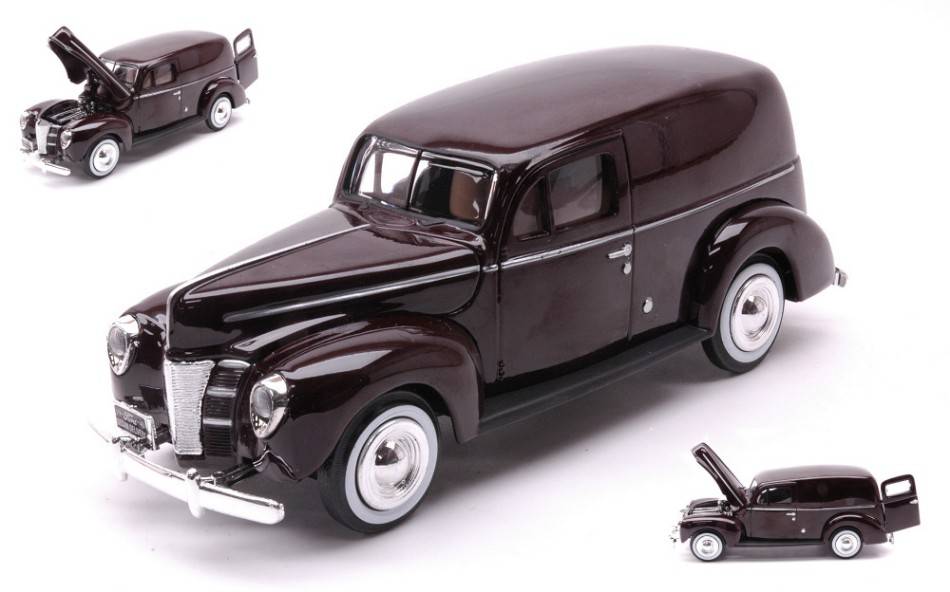 MODELLINO IN SCALA COMPATIBILE CON FORD SEDAN DELIVERY 1940 BURGUNDY 1:24 MOTORMAX MTM73250BG