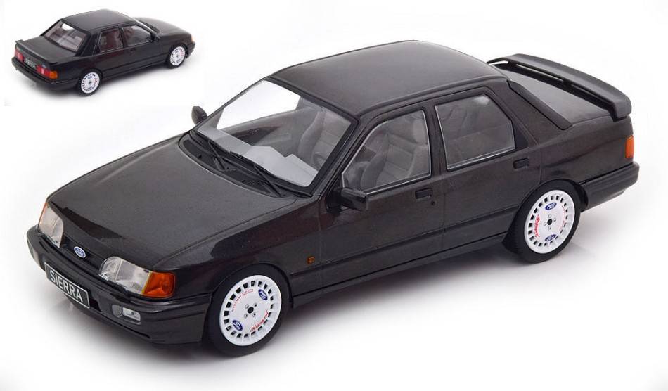 SCALE MODEL COMPATIBLE WITH FORD SIERRA COSWORTH METALLIC DARK GRAY 1:18 MODELCARGROUP MCG18306