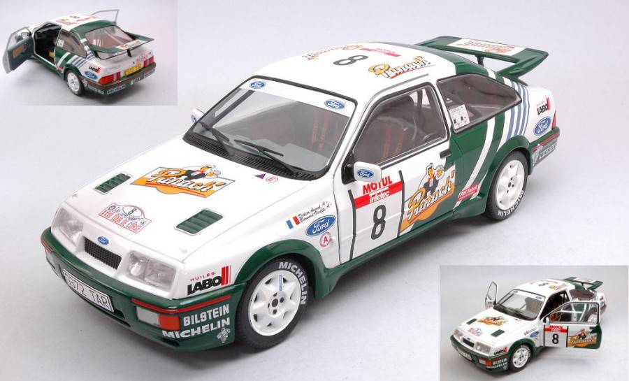 MODELLINO IN SCALA COMPATIBILE CON FORD SIERRA COSWORTH N.8 TOUR DE CORSE 1988 D.AURIOL-B.OCCELLI 1:18 SOLIDO SL1806102