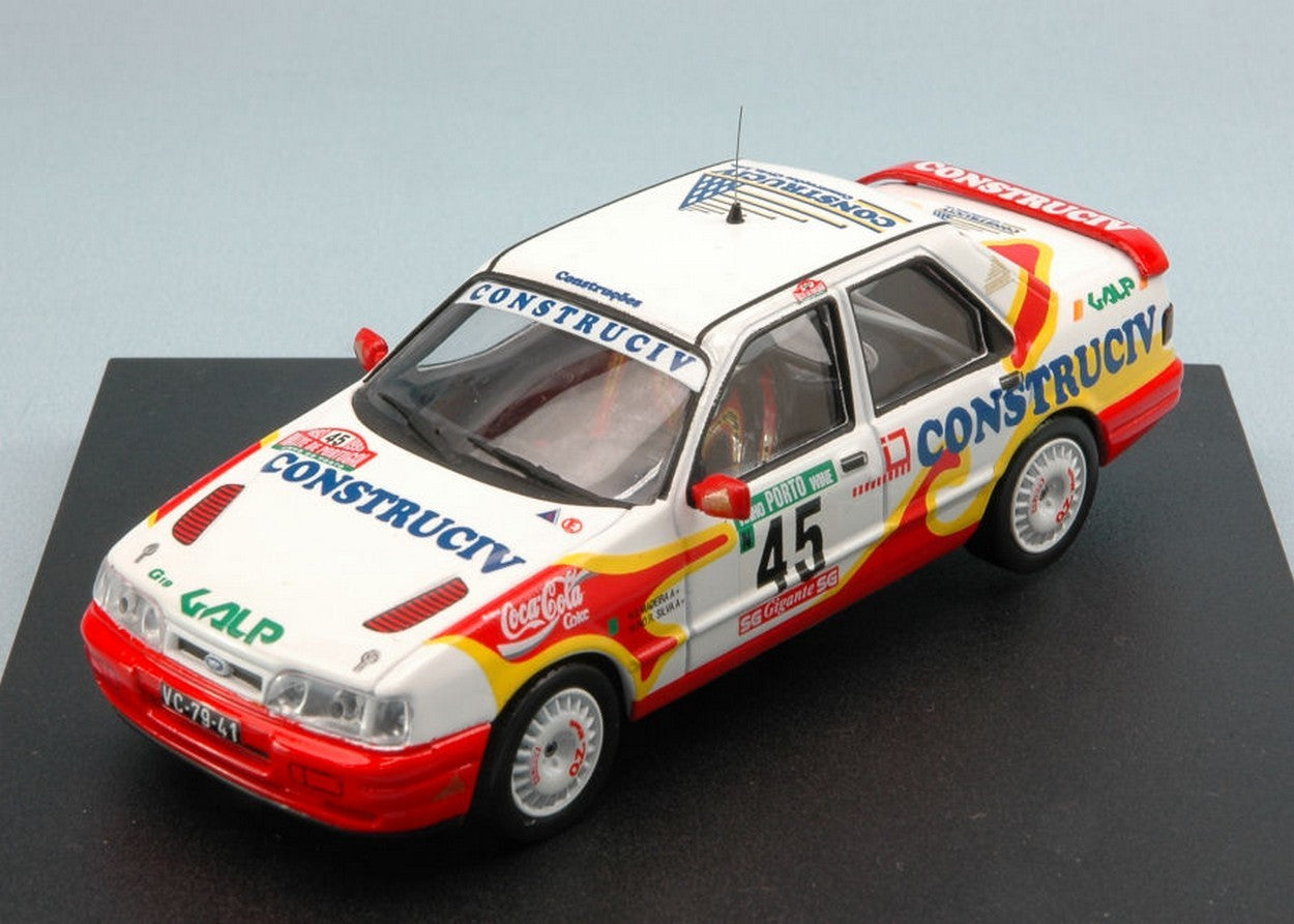 MODELLINO IN SCALA COMPATIBILE CON FORD SIERRA N.45 RETIRED PORTUGAL RALLY 1993 R.MADEIRA-N.R.SILVA 1:43 MINIPARTES MP0219
