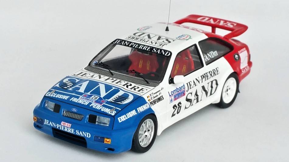 MODÈLE RÉDUIT COMPATIBLE AVEC FORD SIERRA RS COSWORTH RAC RALLY 1988 DROOGMANS/JOSTEN 1:43 TROFEU TFRRUK87