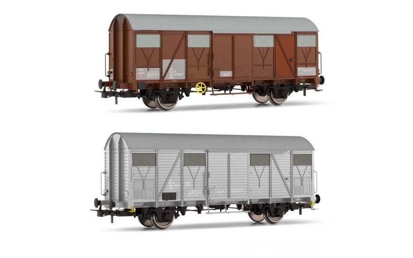 SCALE MODEL COMPATIBLE WITH FS 2 SERVICE WAGON 1 VGs WAGON + 1 VGhs WAGON ERA V 1:87 RIVAROSSI HR6508