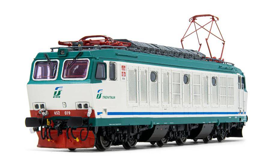 SCALE MODEL COMPATIBLE WITH FS E 652 019 IN XMPR 2 LIVERY WITH TRENITALIA LOGO EP.V 1:87 RIVAROSSI HR2713