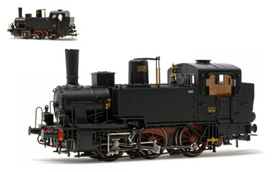 SCALE MODEL COMPATIBLE WITH FS Gr.835 W/LIGHTS, SIDE WATER TANKS, WITH RIVETS EP.III-IV H0 RIVAROSSI HR2787