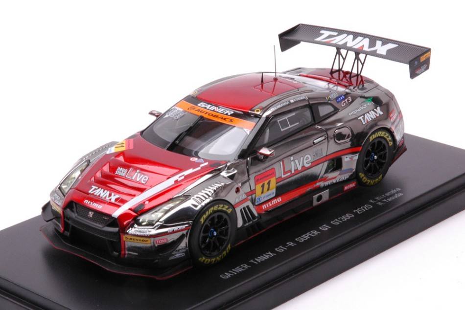 MODELE REDUIT COMPATIBLE AVEC GAINER TANAX GT-R N.11 SUPER GT300 2020 K.IRANAKA-H.YASHUDA 1:43 EBBRO EB45775