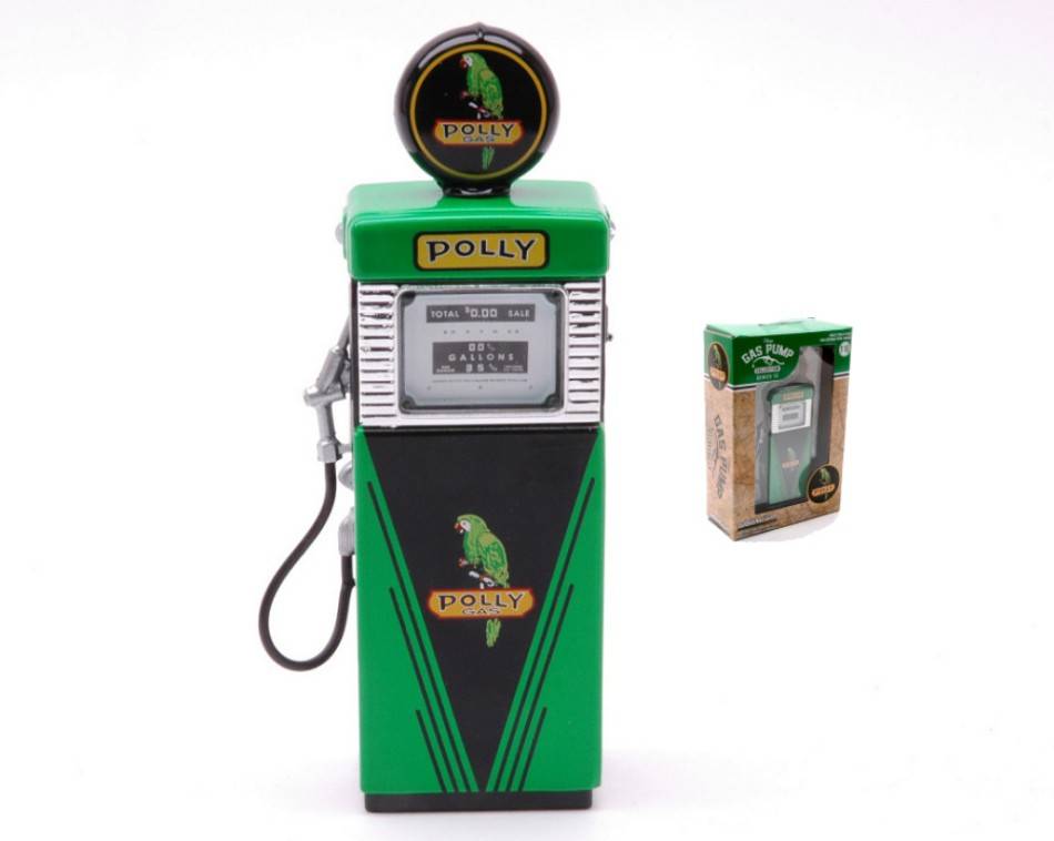 MODÈLE RÉDUIT COMPATIBLE AVEC POMPE À ESSENCE WAYNE 505 POLLY GAS VINTAGE GAS PUMPS SERIES 13 1951 1:18 GREENLIGHT GREEN14130B