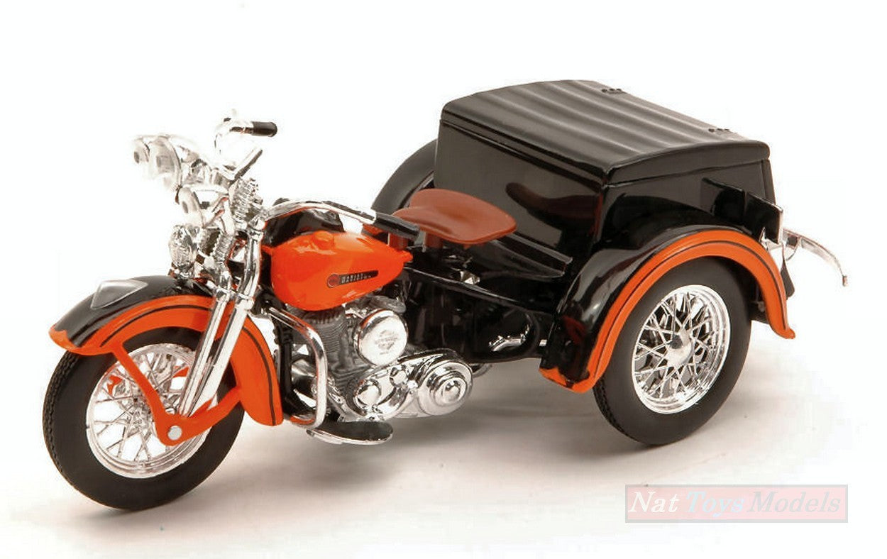 MODELLINO IN SCALA COMPATIBILE CON HARLEY DAVIDSON 1947 SERVI-CAR 1:18 MAISTO MI32420F