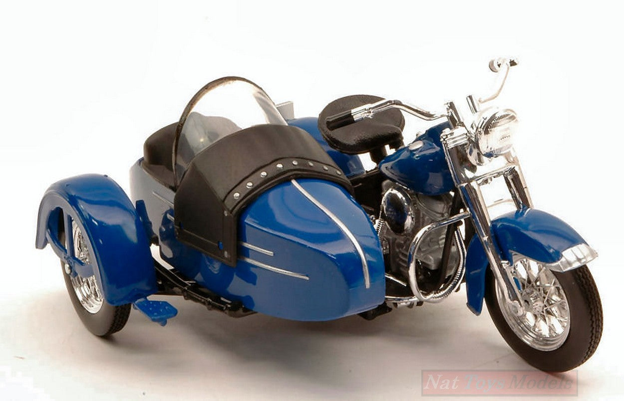 MODÈLE RÉDUIT COMPATIBLE AVEC HARLEY DAVIDSON 1952 FL HYDRA GLIDE W/SIDE-CAR 1:18 MAISTO MI32420E